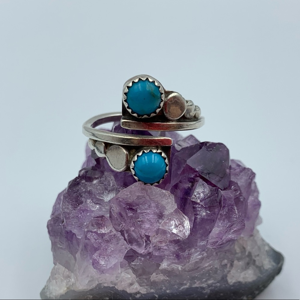 Native Sterling Sleeping Beauty Turquoise Ring
